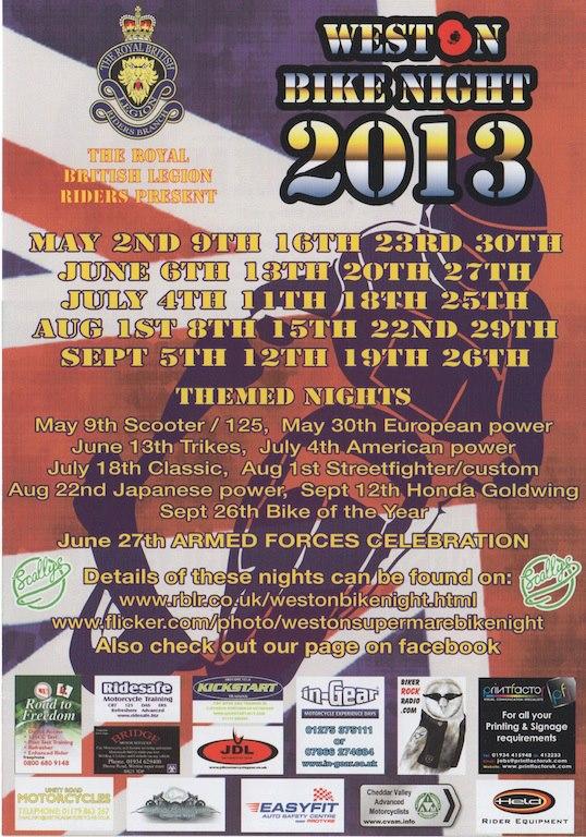 Royal British Legion Weston Bike Nights 2012 